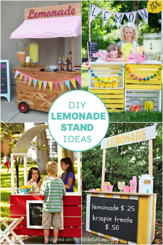 DIY Lemonade Stand Ideas For Kids Remodelaholic