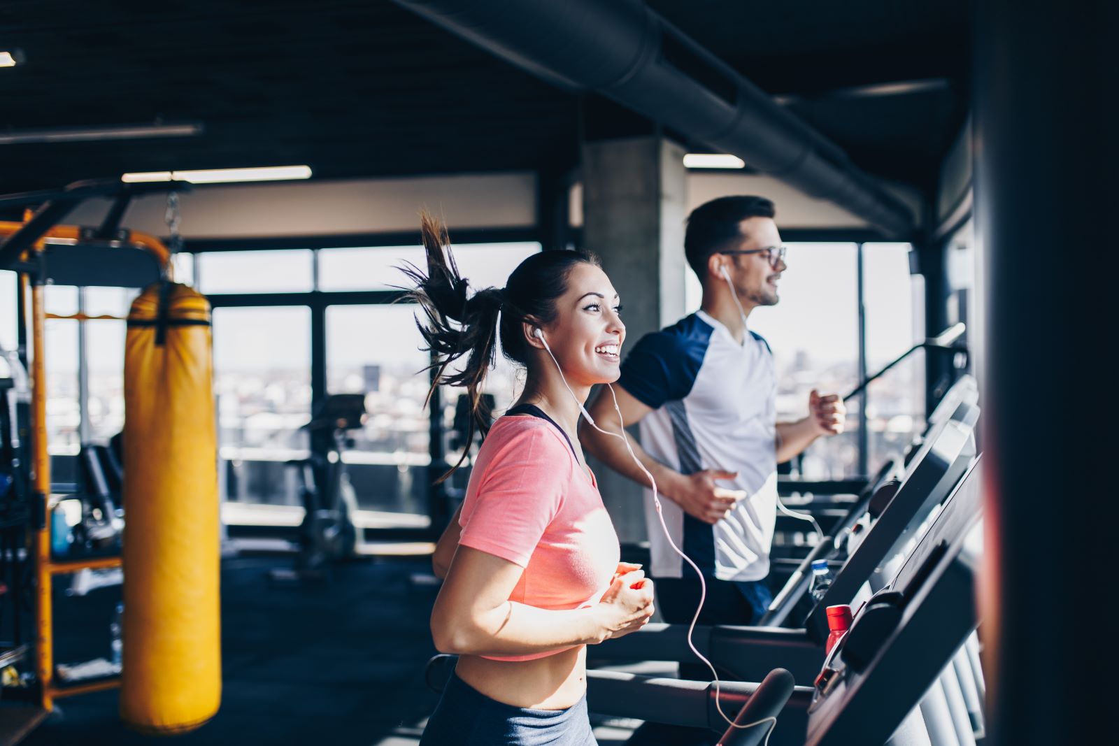 Working Out At Gym