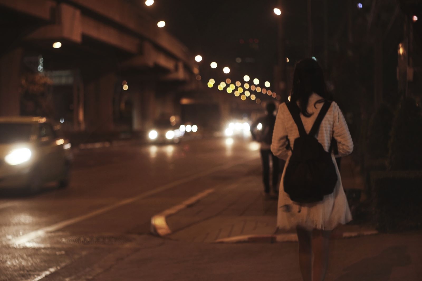 Woman Walking Alone