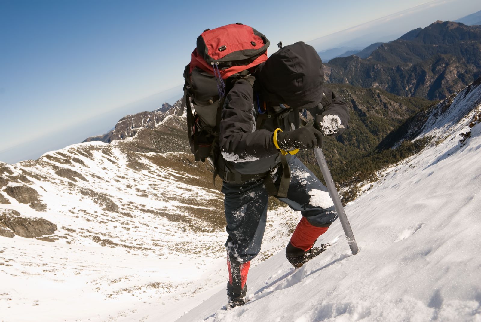 Hiker Snow